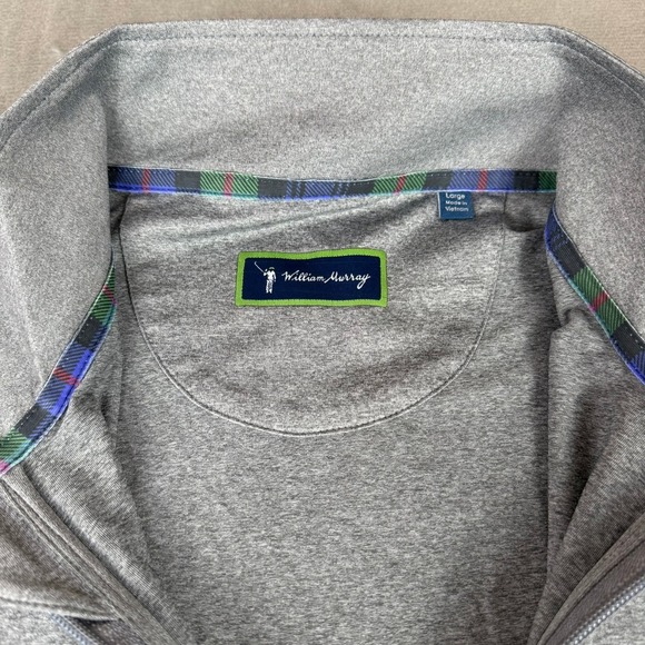 William Murray Chip Shot Pull Over Jacket Mens Large Heather Gray Golf New NWT - Picture 4 of 9